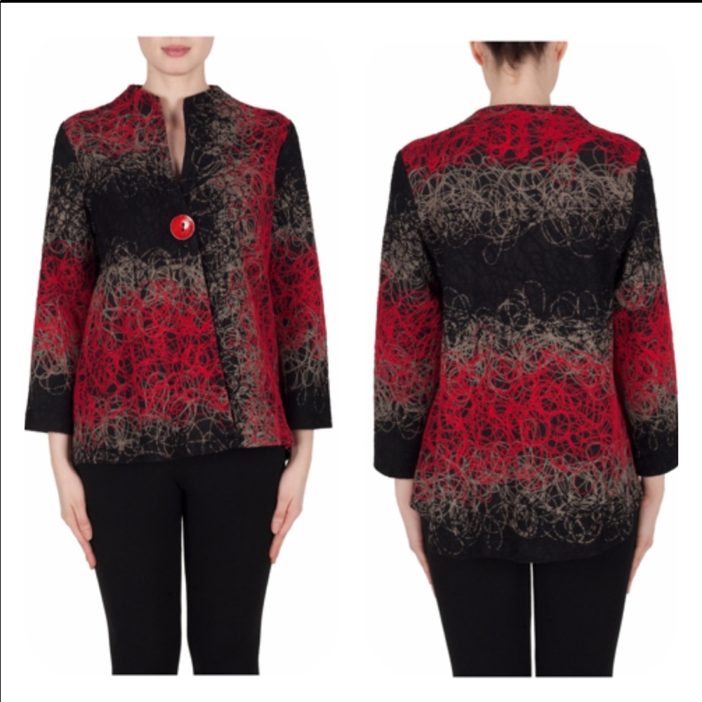 Joseph Ribkoff Single Button Knit Jacket